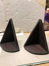 set due Portavasi o soprammobili da parete in legno