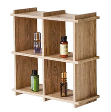 BACHECA ROVERE Mensola da Parete MURO MODERNO LEGNO 35*13*35CM DOU