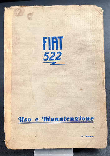 Fiat 522 manuale uso - c,
