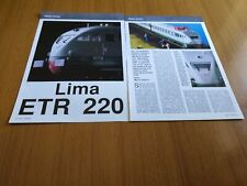 ETR 220 LIMA MODELLO MODELLISMO CARATTERISTICHE PRESENTAZIONE TRENO ITALIANO