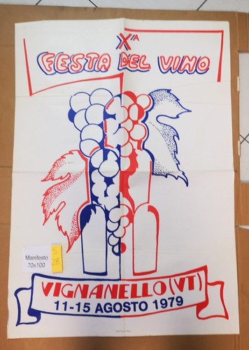 Manifesto poster uva - uva, festa