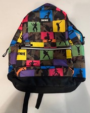 Fortnite back pack colorful - back,