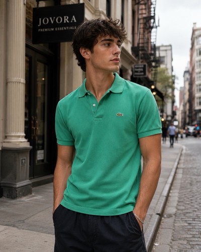 Polo lacoste vintage verde - polo,