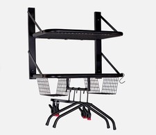 Mensola per Kit Abbigliamento Moto, Porta Caschi, Guanti e Appendiabiti