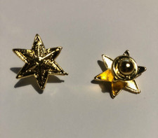 GRADO STELLA A 6 PUNTE COLORE ORO A VITE COPPIA