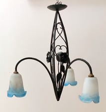 Lampadario 3 Tulipani IN Vetro