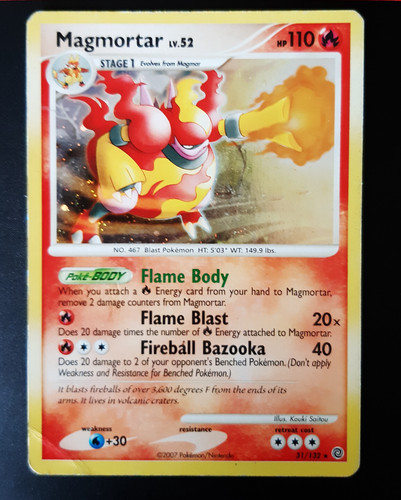 Magmortar holo 132 carte - magmortar, 31/132