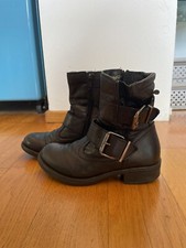 Stivaletti biker bimba in pelle num. 30