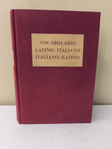 Vocabolario latino italiano - vocabolario,
