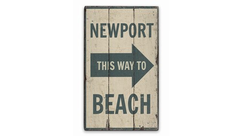 Insegna rustica newport - insegna, beach