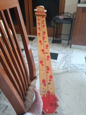 Pinocchio Metro Misura Bambini Da Parete In Legno Bartolucci Italy