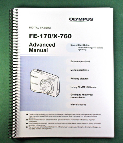 Olympus 170 manuale - fe-170,