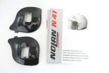 2 x Nolan visiera coperchio laterale nero - set visiera side cover Nolan N41 casco jet