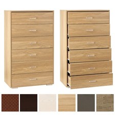Cassettiera 6 Cassetti In Legno Ideale Per Camera e Soggiorno