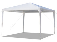TENDA FESTA ALTA 10' X 10' BIANCA GAZEBO RESISTENTE ESTERNO TETTOIA MATRIMONIO NUOVA SCATOLA
