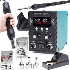 Stazione saldatura saldante techrebal 8586D pro aria calda stagno saldatore smd