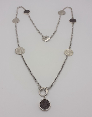 Collana argento 925 monete