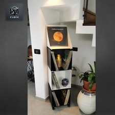 MOBILE COMPONIBILE MODERNO, CubiX, Box Porta Vinili, Pensile salotto, Libreria