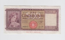 ITALY P.80b-9614  500 LIRE