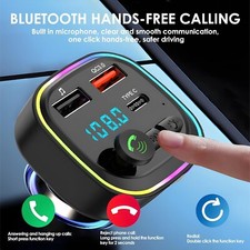 Trasmettitore FM Bluetooth 5.0 per Auto, Adattatore Audio Radio, Upgrated Adatta