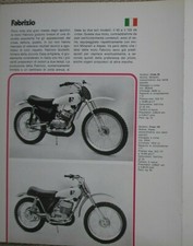 FABRIZIO 125 ASPES 50 MINARELLI MOTO CROSS 1974 SCHEDA TECNICA STORIA AZIENDA