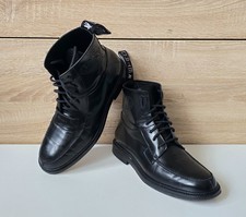 ETRO stivali in pelle stivaletti leather boots pixel art scorpio nero 8 = 42