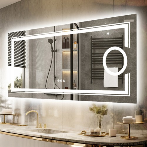 Specchio bagno led con - specchio, lente