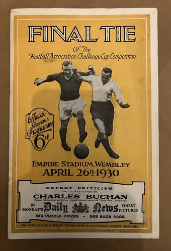 1930 cup programma - 1930, fa