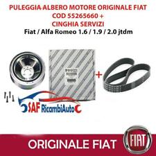 PULEGGIA ALBERO MOTORE ORIGINALE + CINGHIA SERVIZI LANCIA MUSA 1.6 MULTIJET