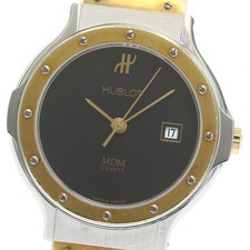 Orologio da donna HUBLOT MDM Classic 1391.2 K18YGBezel data quadrante nero quarzo_880212