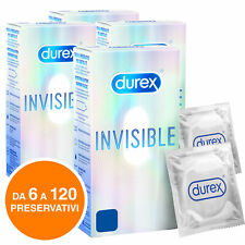 Preservativi DUREX INVISIBLE Profilattici Extra Sottili in Scatola a Scelta