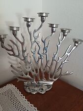 Porta candele Con  7 Porta candele Acciaio Coralli