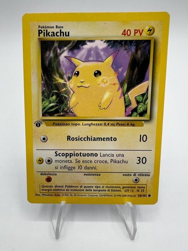 Carta pokemon pikachu - carta, base