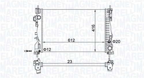 Magneti marelli radiatore - marelli,
