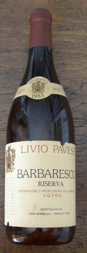 Barbaresco riserva 1983 livio - barbaresco,