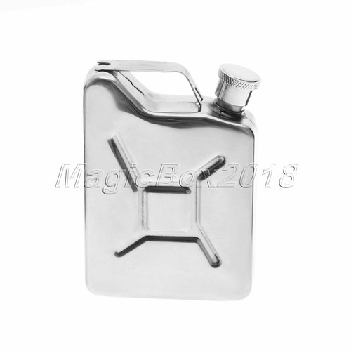 Stainless steel 5oz jerry can - stainless,