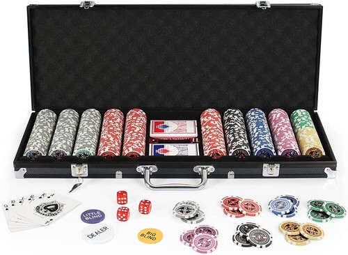 500 chips texas holdem set - 500,