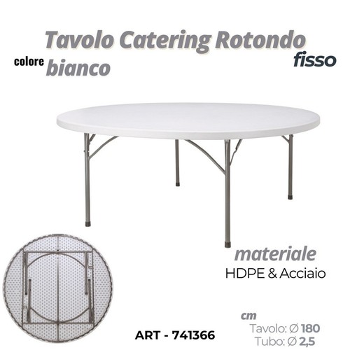 Tavolo fisso catering - tavolo, Ø150cm