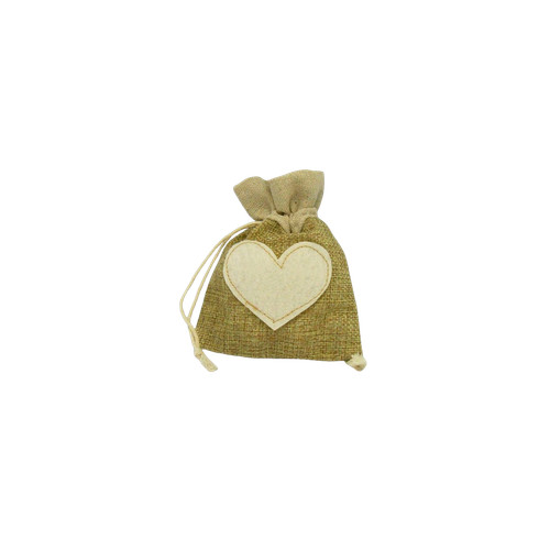 Sacchetti juta cuore - juta,