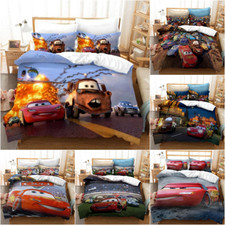 THE CARS Set Biancheria da Letto Bambini Ragazzo Copripiumino Federe Singolo Matrimoniale King Regali