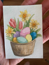Quadro originale ACEO di cesto
