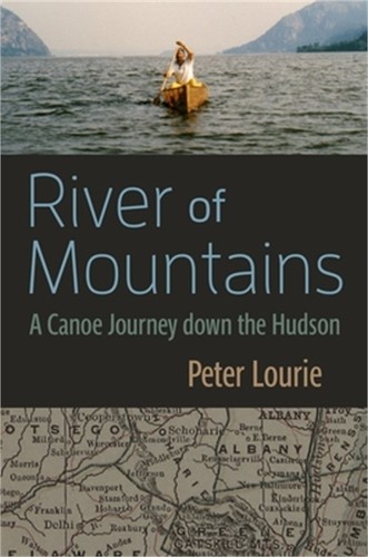 River mountains a canoe - mountains:,