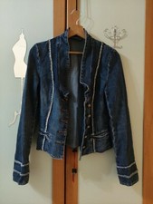 Giubbotto Motivi Jeans Taglia 42 bottoni metallici 