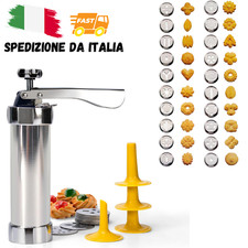 Macchina Biscotti Alluminio Pistola Siringa Dolci Formine Cucina Dolci Casa