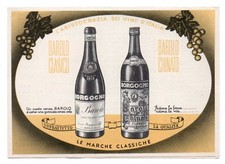 CARTOLINA PUBBLICITARIA 1964  VINI BORGOGNO BAROLO LISTA VEDI FOTO