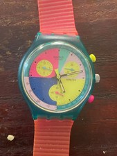 Swatch Chrono FLASH ARROW 1991 (SCL100) -bloccato pila nuova difetto