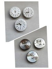 YEMA LOT X3 VINTAGE ALARM CLOCK MOVEMENT MOVIMENTO OROLOGIO TAVOLA WATCH UHREN