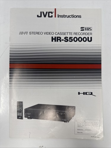 Jvc s5000u - jvc, hr-s5000u