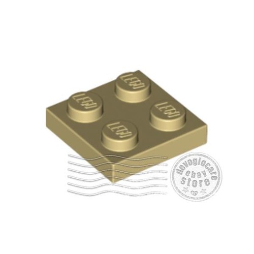 10x lego 3022 piastra 2x2 - 10x,