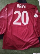 Reggina 1999-2000 Brevi MATCH WORN INDOSSATA Football SHIRT Asics maglia vintage